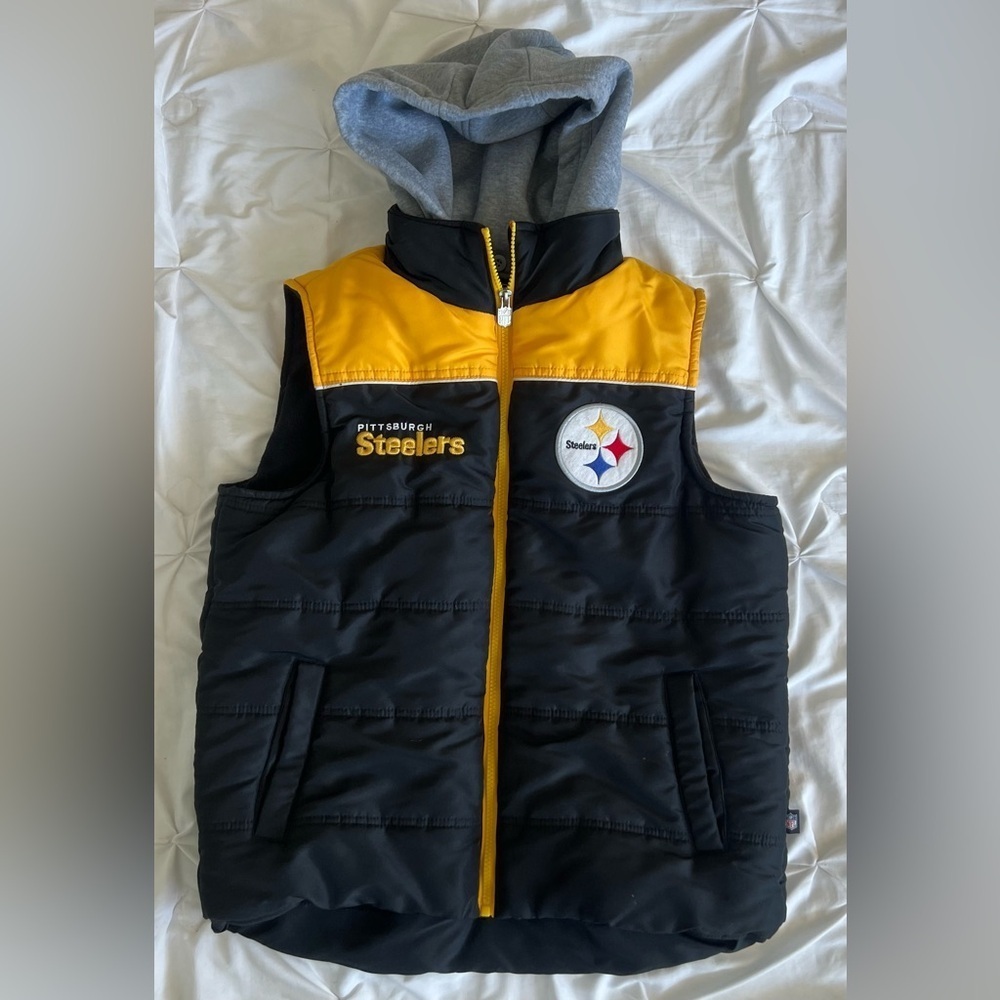 Pittsburgh Steelers NFL Team Apparel Football Vest - Picture 3 of 14